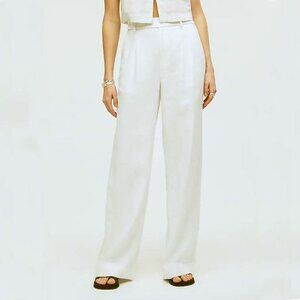 Madewell The Harlow Wide-Leg Pant in 100% Linen